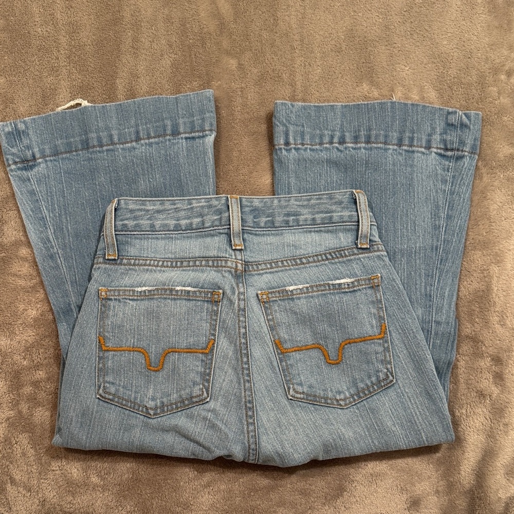 Kimes Ranch Blue Flare Wide Leg Jeans